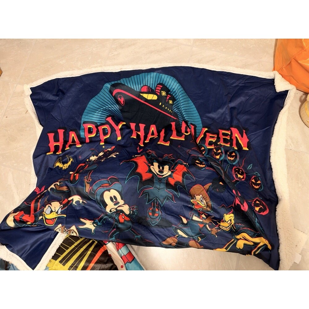 Disney Cruise Line Halloween on the High Seas Stateroom Decor Blanket DCL Costum
